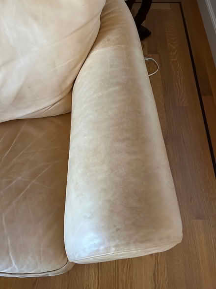 Photo of free Leather loveseat (Portola Valley) #4