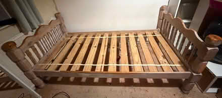 Photo of free Solid wood single bed frame (Cheadle Hulme SK8) #1