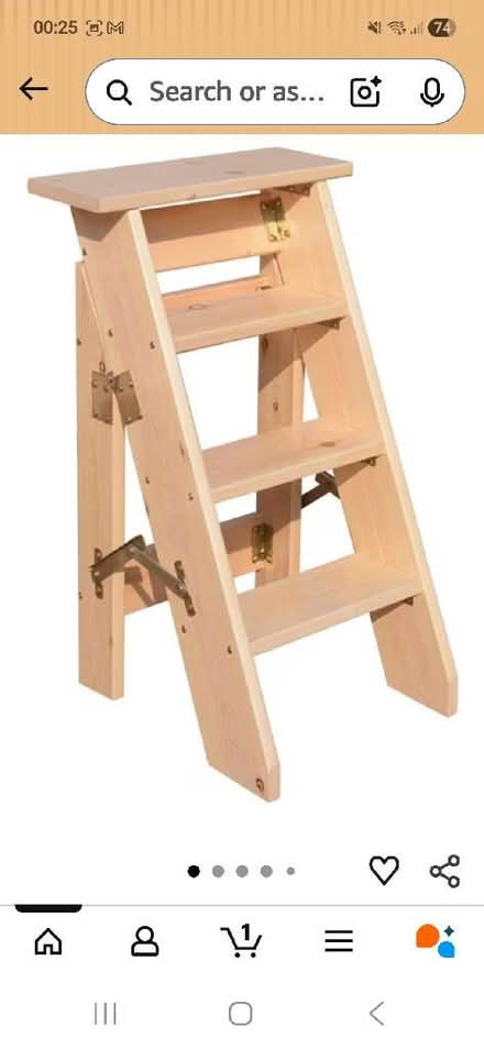 Photo of Wooden steps or step ladder (Saint Andrew Auckland DL14) #4