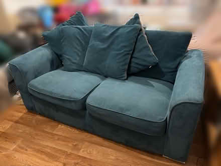 Photo of free Blue double sofa (Princes Risborough) #1