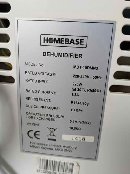 Photo of free Dehumidifier (Freshford) #2