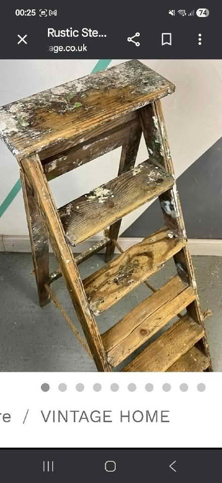 Photo of Wooden steps or step ladder (Saint Andrew Auckland DL14) #1
