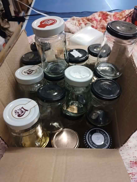 Photo of free Jam jars clean with lids (Broken Cross SK10) #1