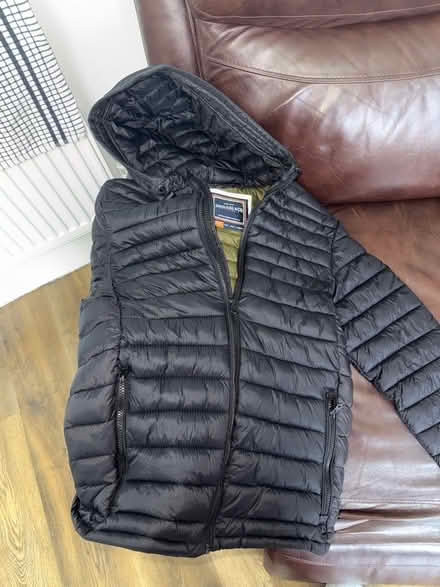 Photo of free Men’s black coat small (Common Edge FY4) #1