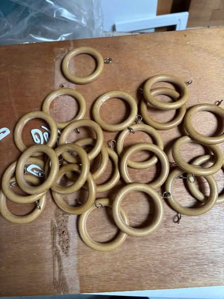 Photo of free Curtain hooks wooden (Roffey RH12) #1