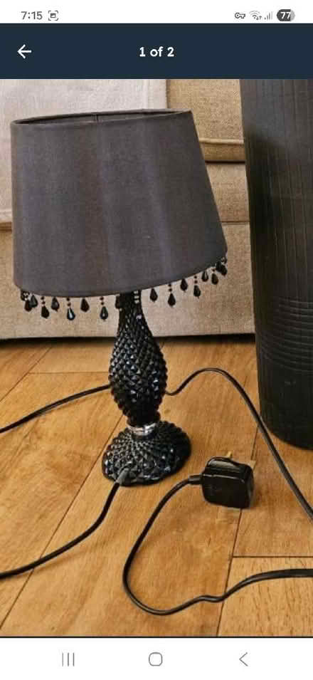 Photo of free Black table lamp (Slyne-with-Hest LA2) #1