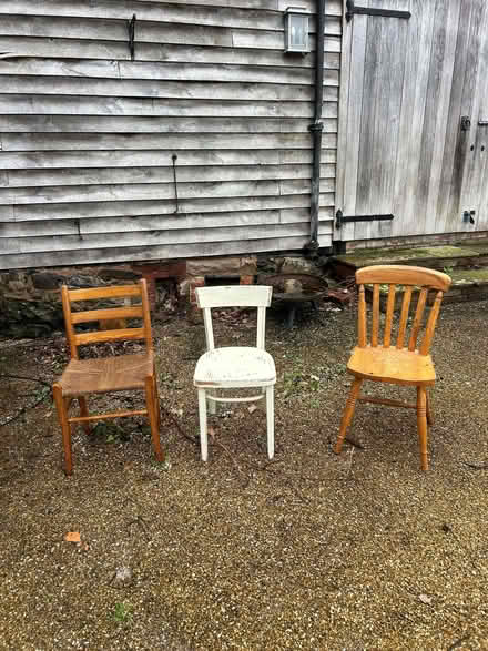 Photo of free 14 Chairs - different shapes (Lodge Copse GU28) #1