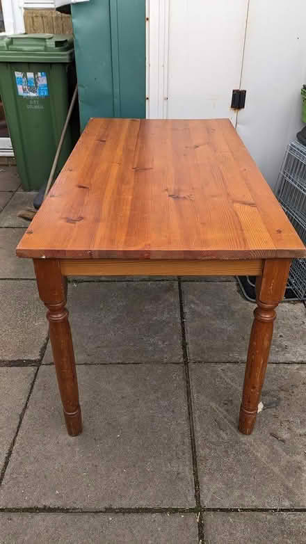 Photo of free Wooden table (Needs some TLC) (PL4 Greenbank.) #1