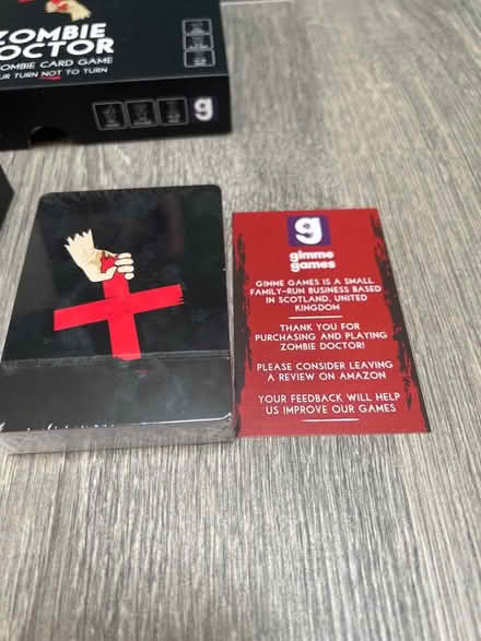 Photo of free Zombie Doctor Card Game. Never Used. (Southsea PO4) #2