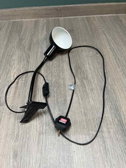 Photo of free Black Goose Neck Clamp Lamp. Needs bulb. (Southsea PO4) #1