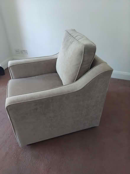 Photo of free Blue sofa with drop down arm (Little Chalfont HP6) #3