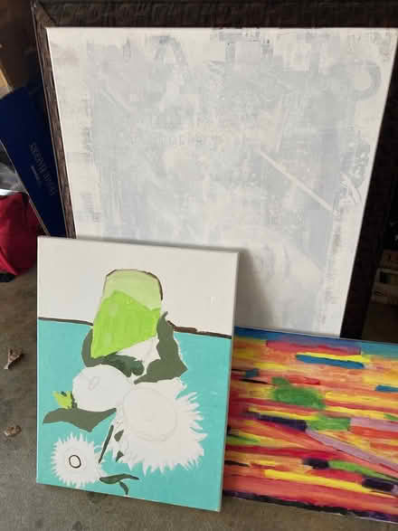 Photo of free Too small one large canvas (Foothill Boulevard Cupertino) #1