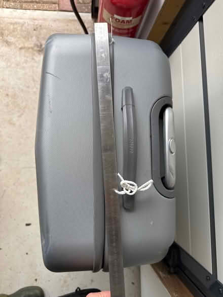 Photo of free 2 large grey hardshell suitcases (Littleham) #3