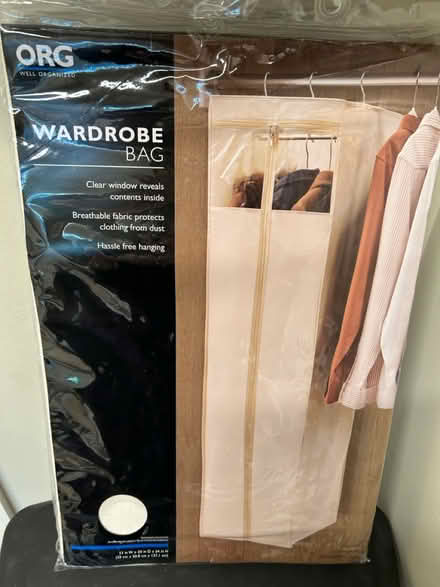 Photo of free Wardrobe bag (McLean near Spring Hill Road) #1