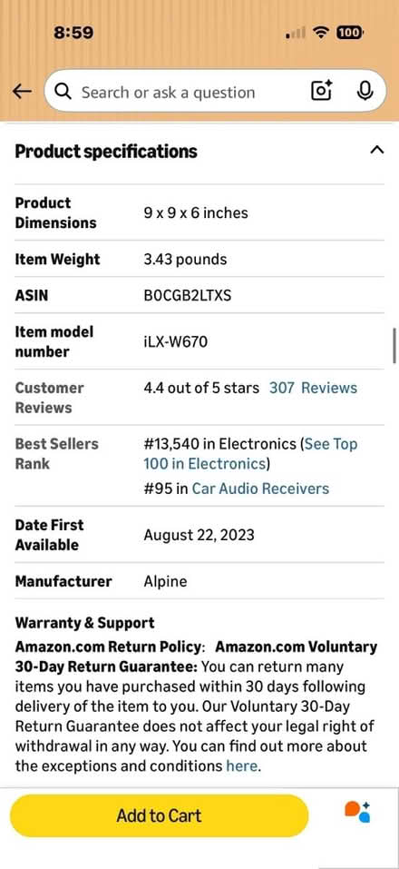 Photo of free New Alpine Car Stereo (Larkspur ca) #3