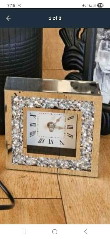 Photo of free Silver mantle clock (Slyne-with-Hest LA2) #1