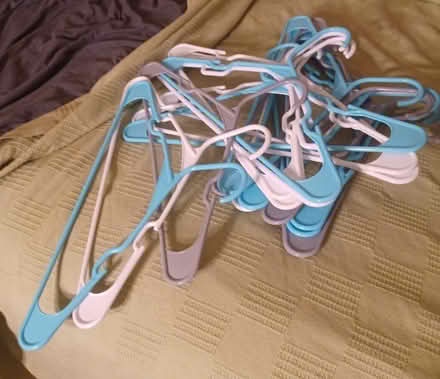 Photo of free 25 Plastic Hangers (Hollymead) #1