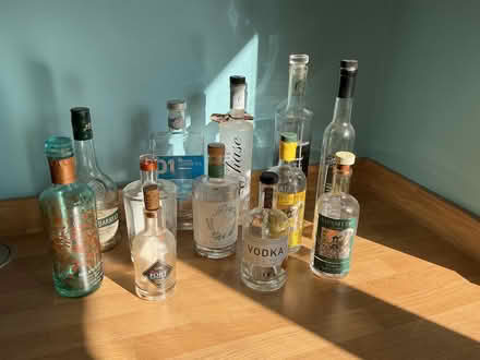 Photo of free Interesting spirit bottles (Golden Green TN11) #2