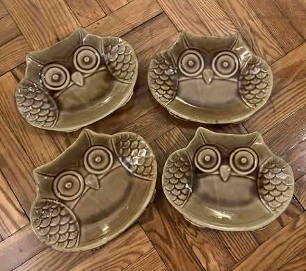 Photo of free 4 cute ceramic owl plates (Kensington Brooklyn) #3