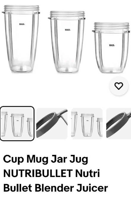 Photo of Spare Blender mugs cups (Deanshanger MK19) #1