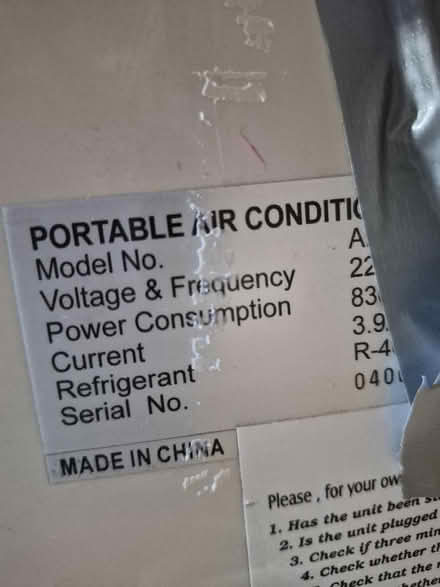 Photo of free Portable air con unit (South Kensington W8) #4