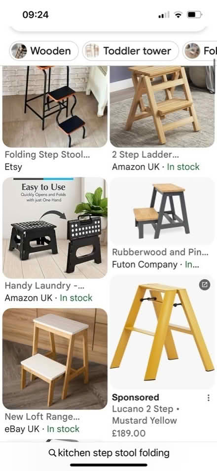 Photo of Folding step stool for kitchen (Stroud GL5) #1