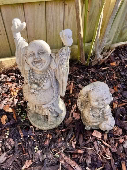 Photo of free 2 x "Happy Buddha" Garden Ornaments. (Blewbury OX11) #1