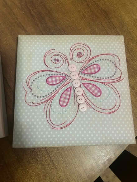 Photo of free 2 pretty butterfly fabric canvas’ (Bisley Woking GU24) #3