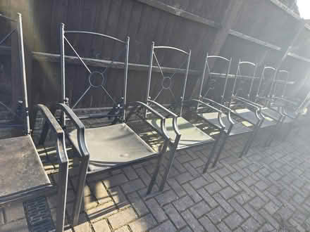 Photo of free 8 garden chairs (Marshside southport PR9) #1