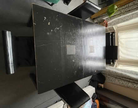 Photo of free Lombok dining table(fits 6) 4 chairs, extendable to 14person (Shepherds Bush W12) #1