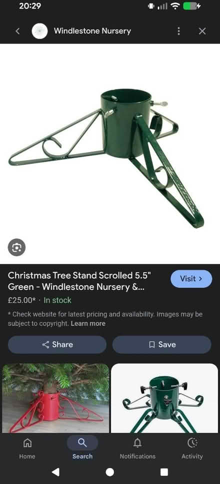 Photo of free Christmas Tree Stand (SY3) #1