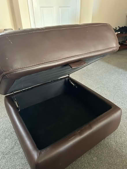 Photo of free Dfs leather footstool storage (Plumpton CA11) #2