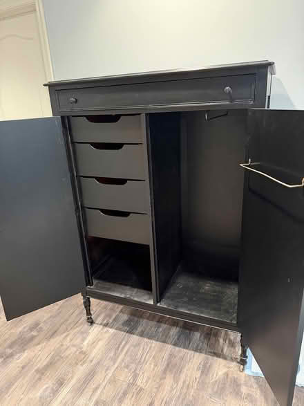 Photo of free Black wooden cabinet (Bowie) #4