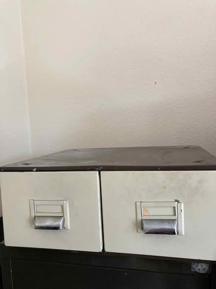 Photo of free 2 drawer card index (Colchester station CO4) #1