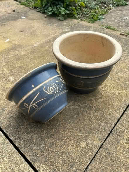 Photo of free Blue Garden pots (Stapleton BS16) #2