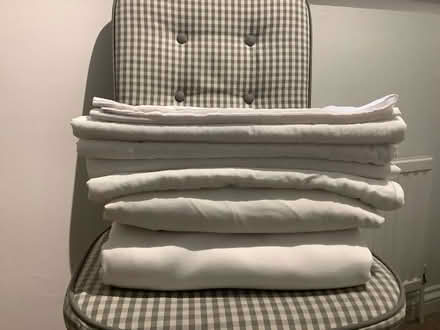 Photo of free White polycotton double bedding set (Dane Mead RG24) #1