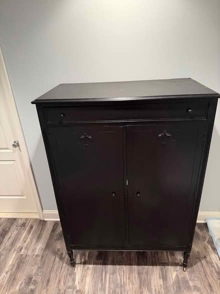Photo of free Black wooden cabinet (Bowie) #1