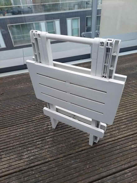 Photo of free Small folding patio side table (N1 Wenlock Road) #2