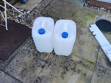 Photo of free 2 x 25lts plastic barrels (Hertford SG13) #1