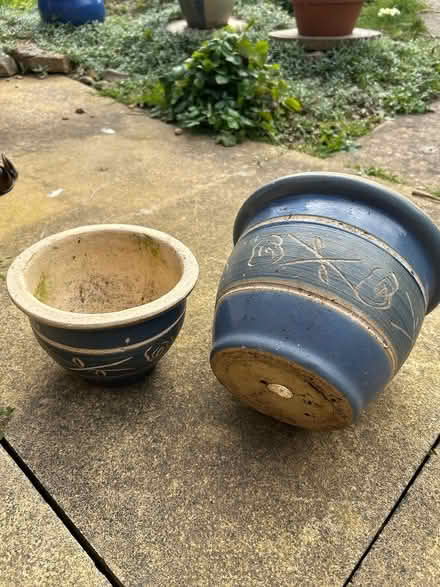 Photo of free Blue Garden pots (Stapleton BS16) #3