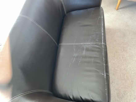 Photo of free Settee leather effect (Danbury CM3) #2