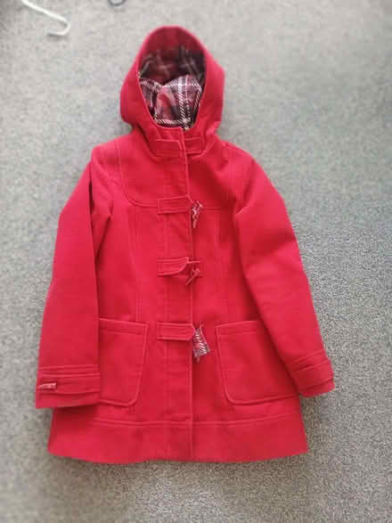 Photo of free Ladies size 10 red hooded coat (Haylands Way MK41) #1