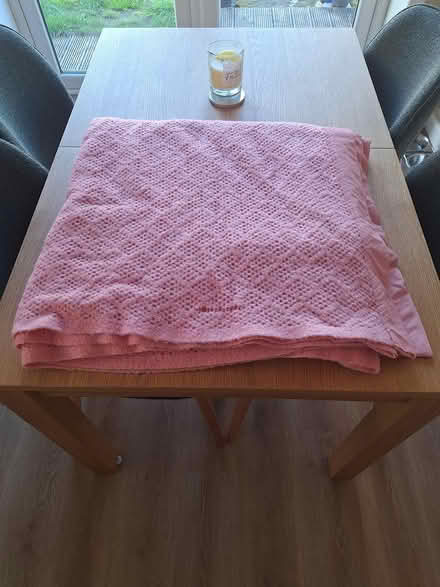 Photo of free Pink waffle blanket (damaged) (Bedhampton PO9) #1