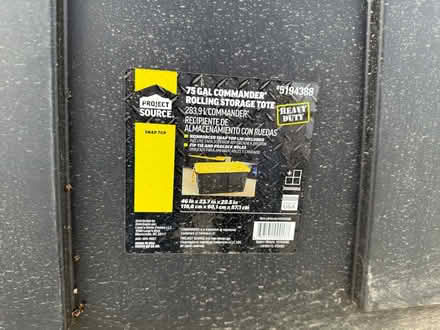 Photo of free 2 75 gallon storage totes (Charles Town, wv) #2