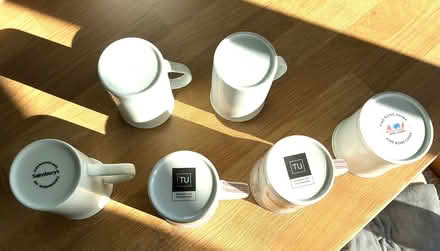 Photo of free Bone china mugs (Golden Green TN11) #1