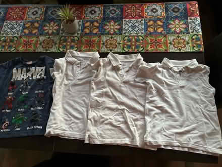 Photo of free 3x white school polos 5-6 years (SE18) #1