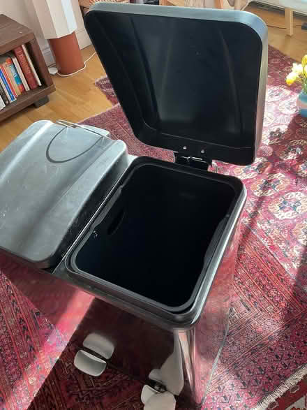 Photo of free John Lewis black dual bin (Kilburn NW6) #2
