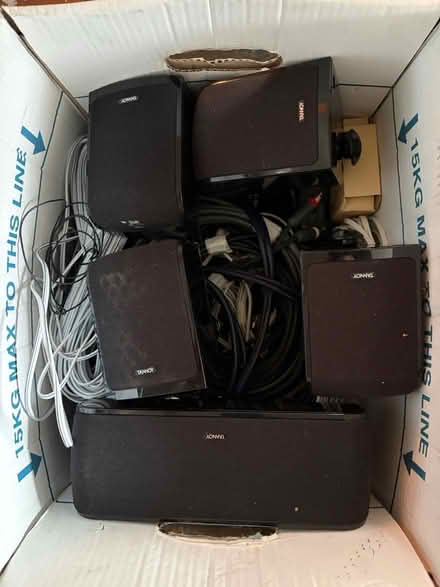 Photo of free Tannoy speakers plus AV cables etc (Cuddington CW8) #1