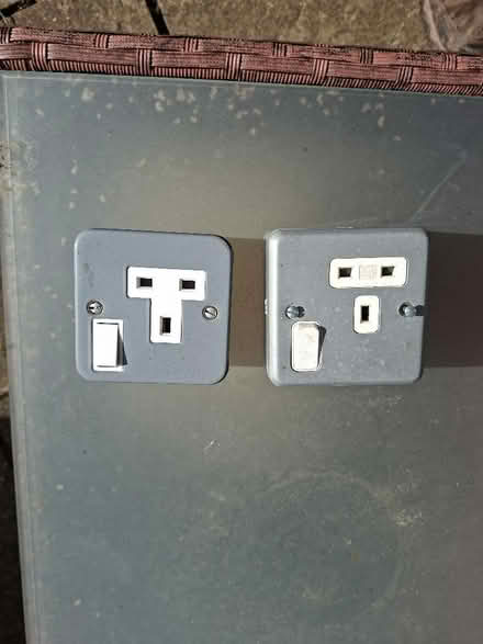 Photo of free Metal wall sockets (Woodley RG5) #1