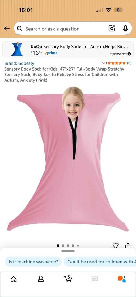 Photo of free 3-5yr old Body Sock (Twyford RG10) #1